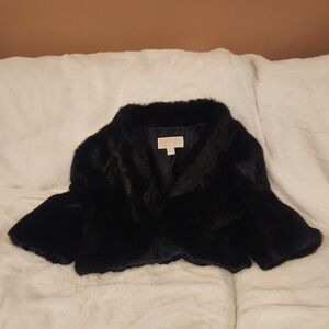 MICHAEL Michael Kors Faux Fur Black Lined Jacket